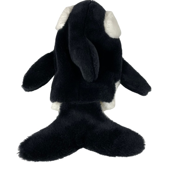 Vintage Orca Killer Whale Children’s Hand Puppet Plush Simple Toy USA Made Rare - Picture 6 of 14